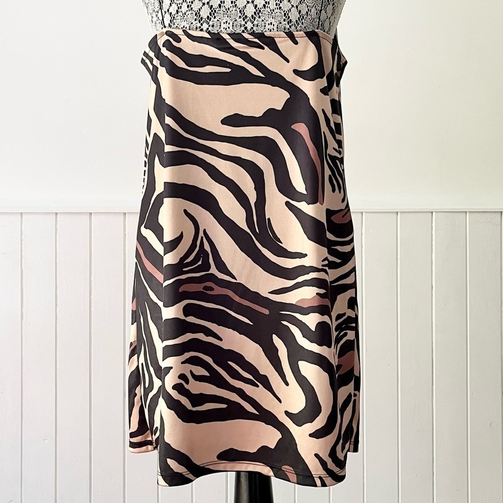 Zara Animal Print Slip Dress Size M - Picture 9 of 15